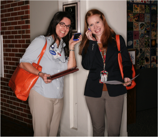 Marilee Griffin and Rossana Passaniti of UF and Shands Communications